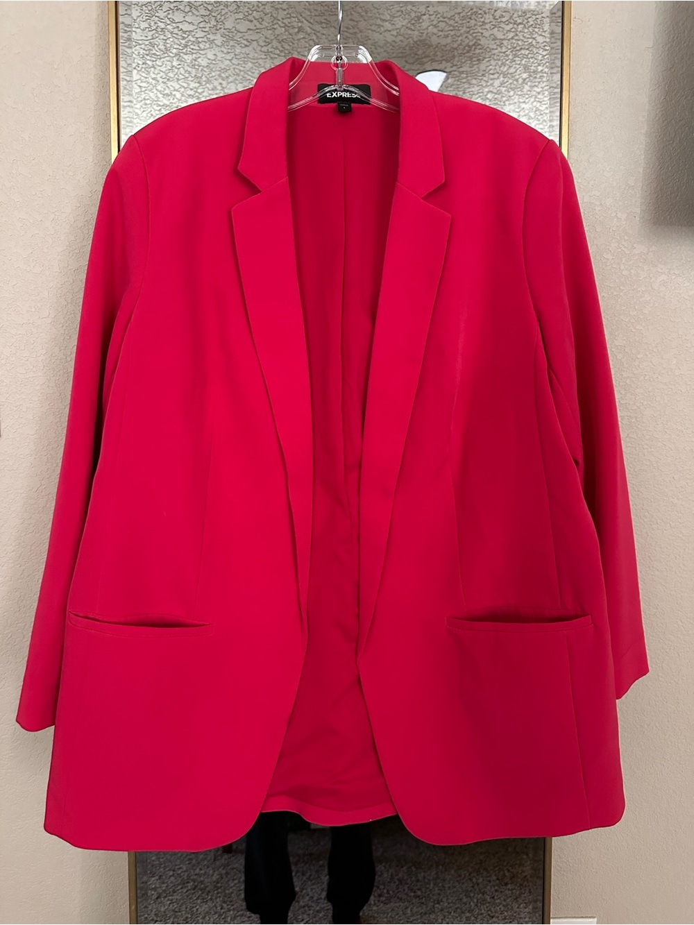 Express Women's Bright Pink Open-Front Blazer EXCELLENT CONDITION